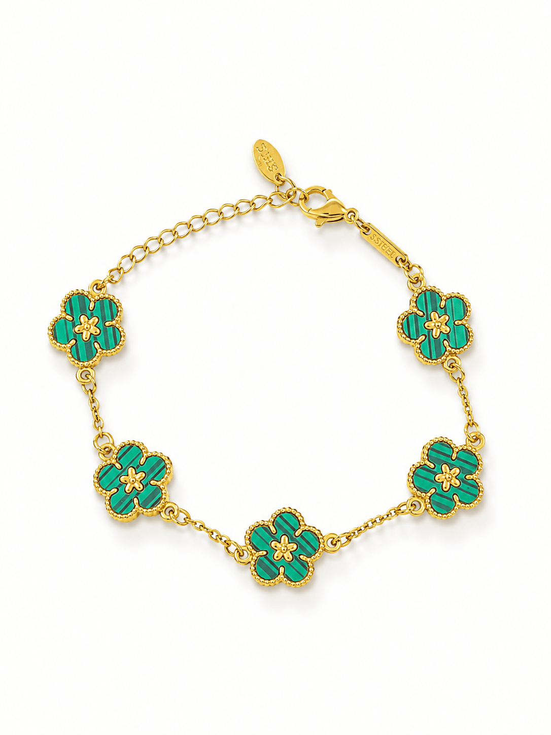 0005 | GREEN FLOWER NECKLACE