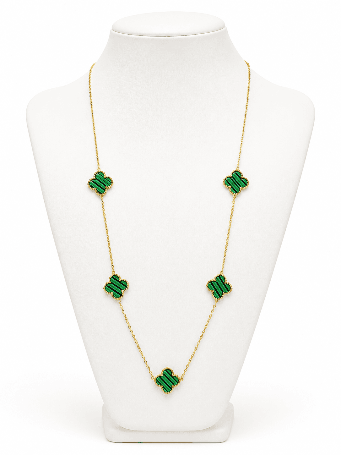 0021 | Green Clover Necklace